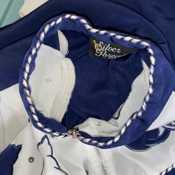 Vintage Cat Lover Jacket Beaded Embroidered Rope Western Sz Large Shoulder Pads - Picture 8 of 16